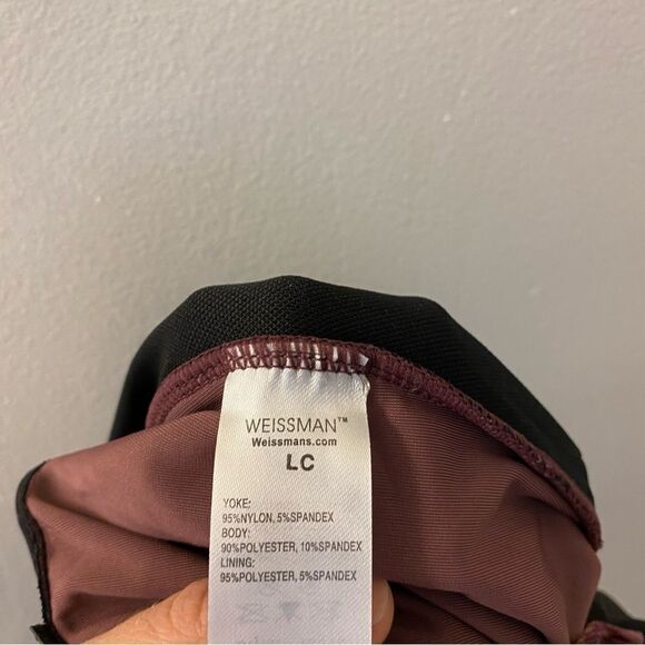 WEISSMAN Dance costume burgundy velvet mesh Unsteady
12512 unitard LC child - Picture 9 of 12